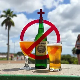 proibição de bebidas alcoólicas na Colina do Horto