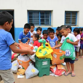 Escola municipal arrecada 1,49 tonelada de material reciclável