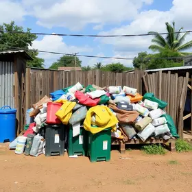 coleta de recicláveis na vaquejada de juazeiro do norte