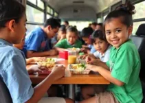 merenda e transporte