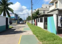 obra do calçadão público