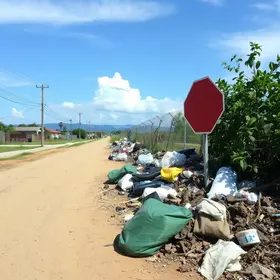 descarte irregular de lixo